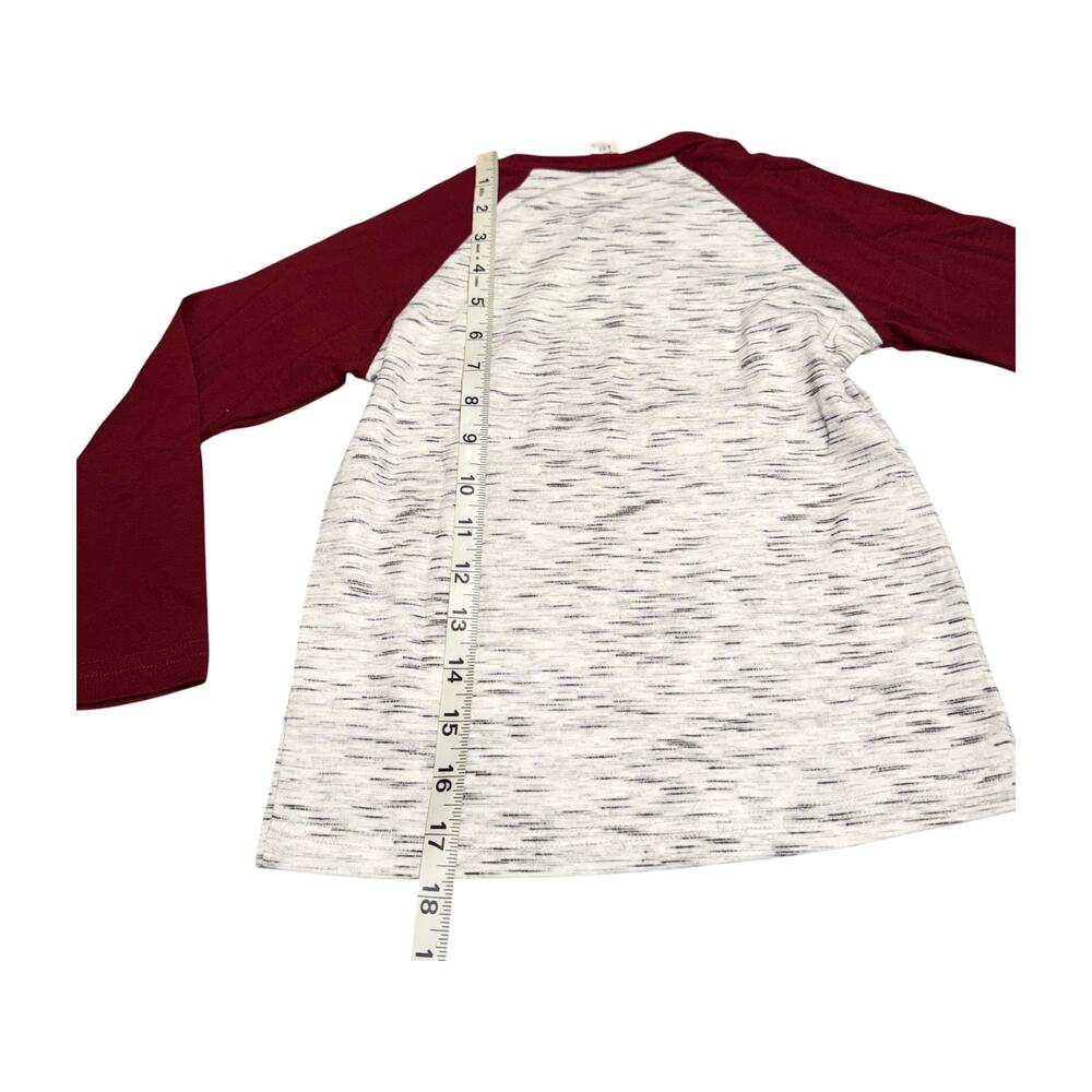 Kids Stand Out Raglan Shirt Red Sleeve 4-5Y - Picture 6 of 8